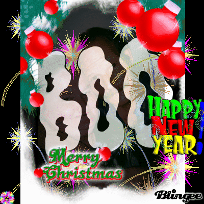 merry christmas and happy new year! Picture #135548415 | Blingee.com