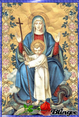 Maria mit dem Kinde lieb uns allen Deinen Segen gib Picture #135658258