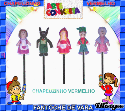FANTOCHE DE VARA: CHAPEUZINHO VERMELHO FANTOCHE DE VARA: CHAPEUZINHO VERMELHO