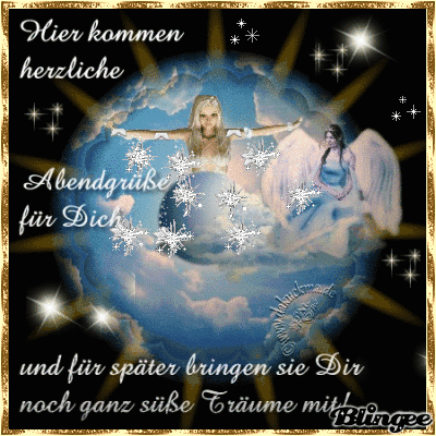 Einen schönen abend und später eine gute nacht gif