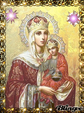 Maria mit dem Kinde lieb uns allen Deinen Segen gib Picture #136374369