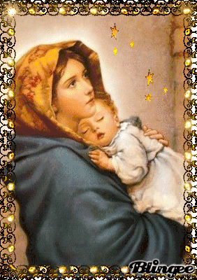 Maria mit dem Kinde lieb uns allen Deinen Segen gib Picture #136383589