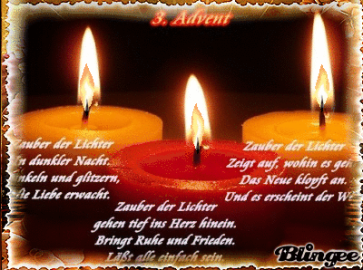 Einen Ruhigen Friedvollen Und Besinnlichen Dritten Advent Wunsche Ich Dir Bild 137174033 Blingee Com