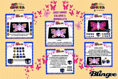JOGO VAMOS COLORIR A BORBOLETA