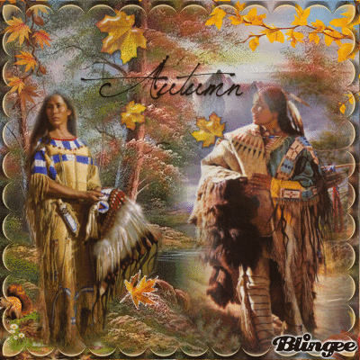 Native Americans In Autumn Bild 137409116