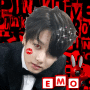red and black Jungkook