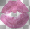 pink glitter lips