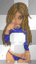 blue glitter anime doll