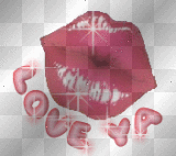 love kiss glitter