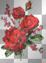 Sparkly Red Roses